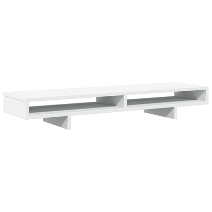 Monitorstandaard 100x27x15 cm bewerkt hout wit