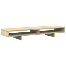 Monitorstandaard 100x27x15 cm bewerkt hout sonoma eikenkleurig
