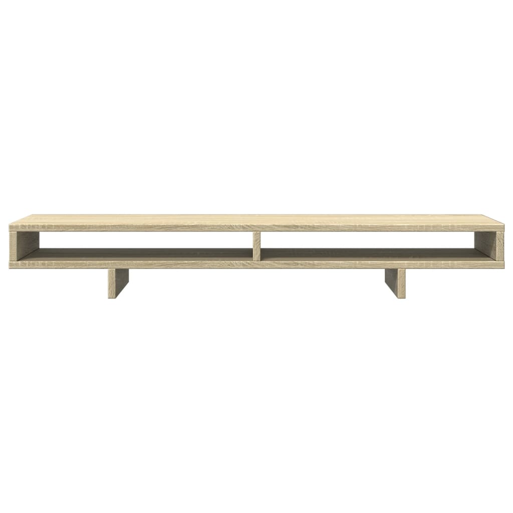 Monitorstandaard 100x27x15 cm bewerkt hout sonoma eikenkleurig