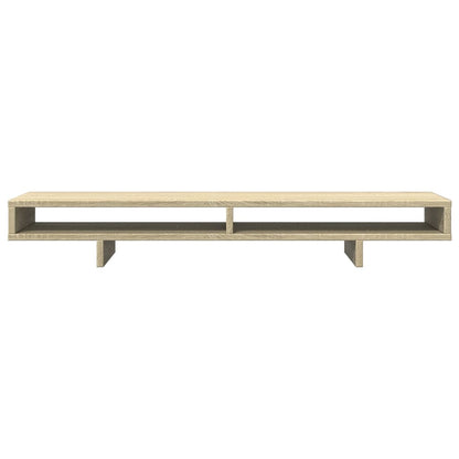 Monitorstandaard 100x27x15 cm bewerkt hout sonoma eikenkleurig