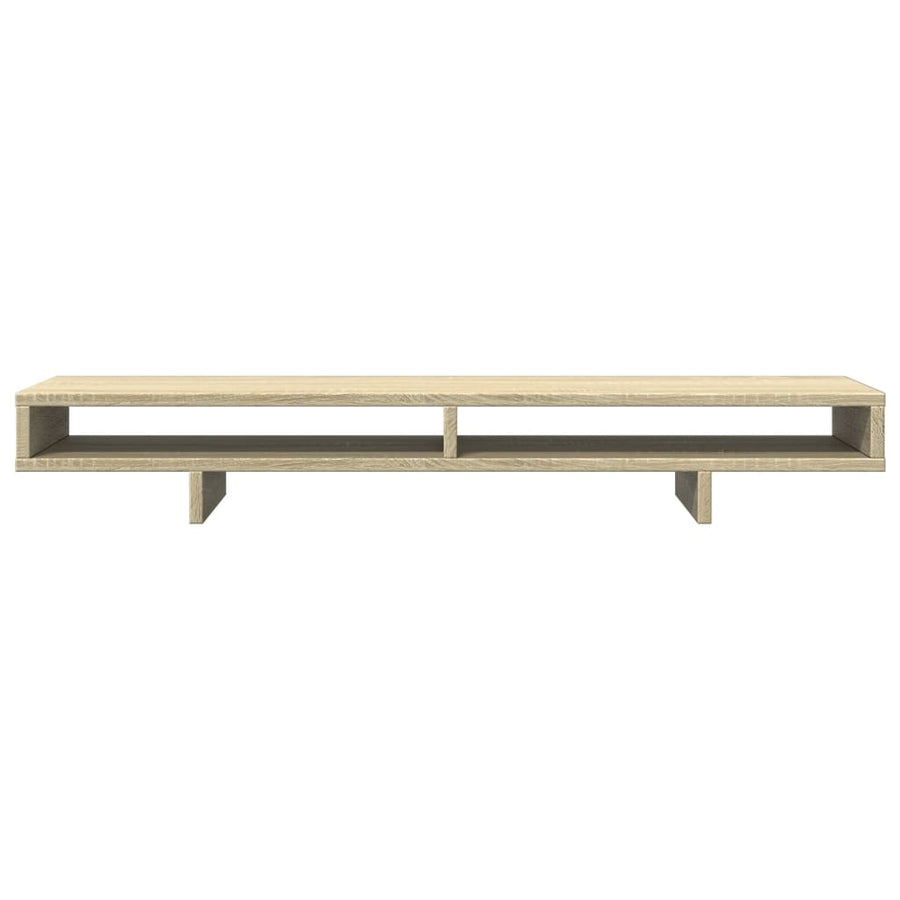 Monitorstandaard 100x27x15 cm bewerkt hout sonoma eikenkleurig