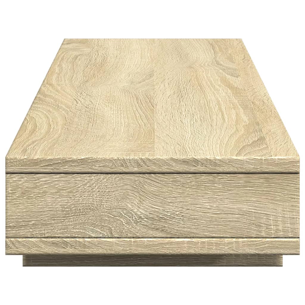 Monitorstandaard 100x27x15 cm bewerkt hout sonoma eikenkleurig