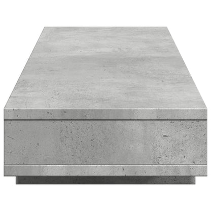 Monitorstandaard 100x27x15 cm bewerkt hout betongrijs
