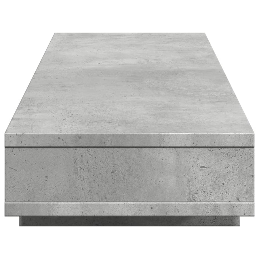 Monitorstandaard 100x27x15 cm bewerkt hout betongrijs