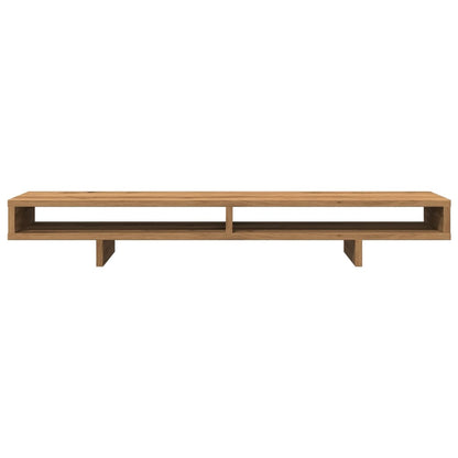 Monitorstandaard 100x27x15 cm bewerkt hout artisanaal eiken