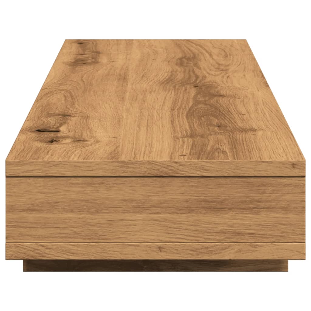 Monitorstandaard 100x27x15 cm bewerkt hout artisanaal eiken