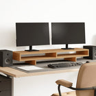 Monitorstandaard 100x27x15 cm bewerkt hout