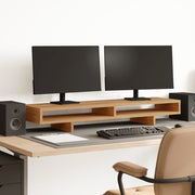 Monitorstandaard 100x27x15 cm bewerkt hout