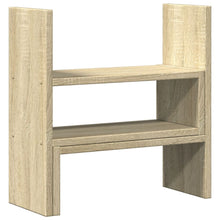 Bureau organiser 40x17x41 cm bewerkt hout sonoma eikenkleurig