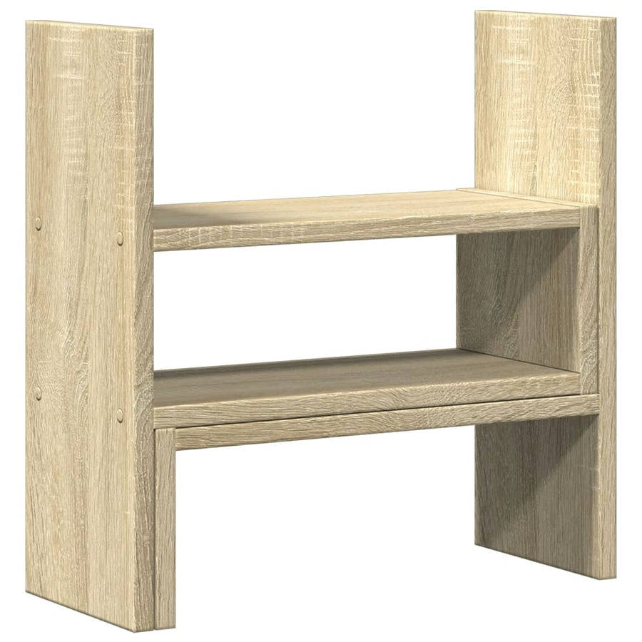Bureau organiser 40x17x41 cm bewerkt hout sonoma eikenkleurig