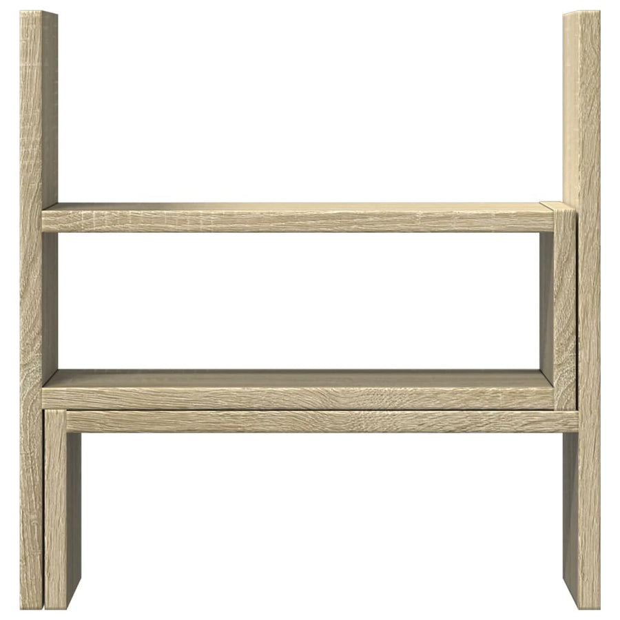 Bureau organiser 40x17x41 cm bewerkt hout sonoma eikenkleurig