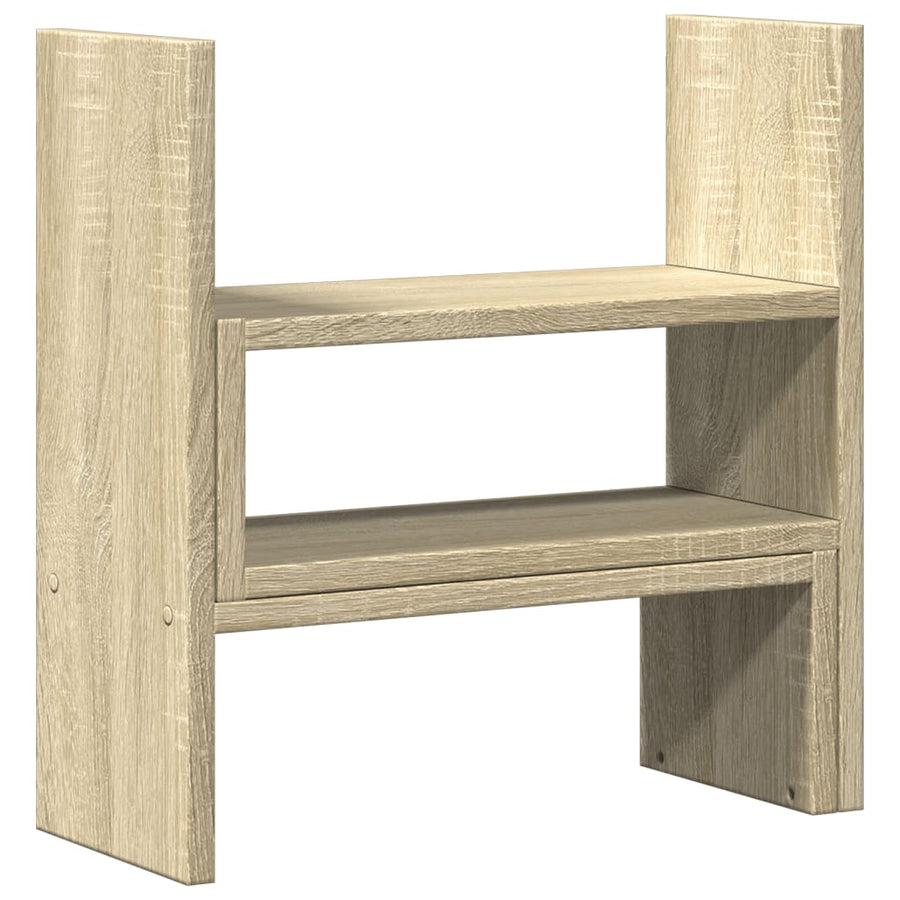 Bureau organiser 40x17x41 cm bewerkt hout sonoma eikenkleurig