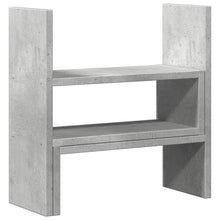 Bureau organiser 40x17x41 cm bewerkt hout betongrijs
