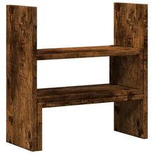 Bureau organiser 40x17x41 cm bewerkt hout gerookt eikenkleur