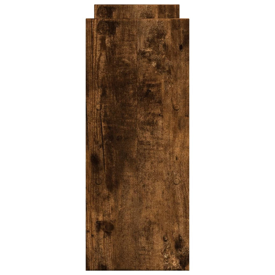 Bureau organiser 40x17x41 cm bewerkt hout gerookt eikenkleur