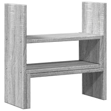 Bureau organiser 40x17x41 cm bewerkt hout grijs sonoma eiken