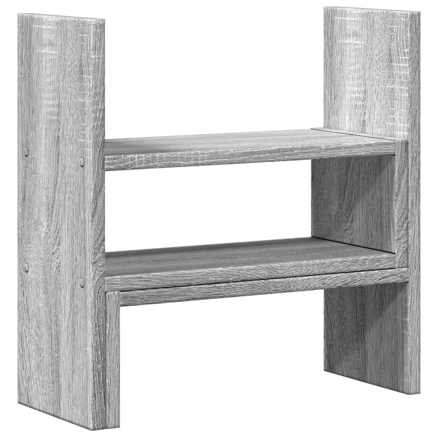Bureau organiser 40x17x41 cm bewerkt hout grijs sonoma eiken