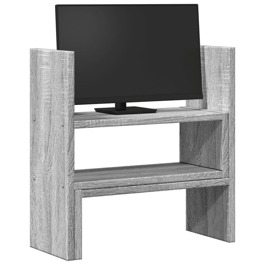 Bureau organiser 40x17x41 cm bewerkt hout grijs sonoma eiken