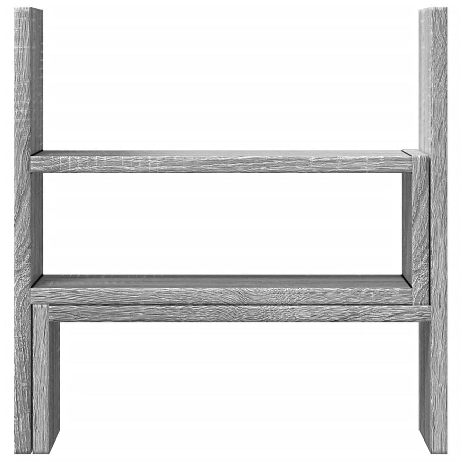 Bureau organiser 40x17x41 cm bewerkt hout grijs sonoma eiken