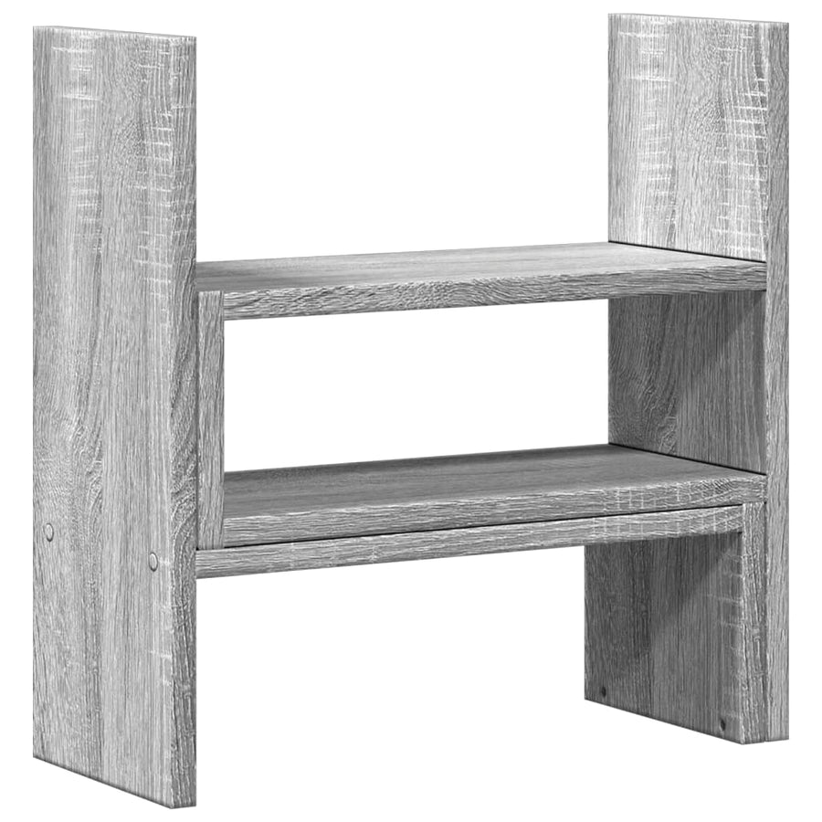 Bureau organiser 40x17x41 cm bewerkt hout grijs sonoma eiken