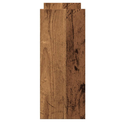 Bureau organiser 40x17x41 cm bewerkt hout oud houtkleurig