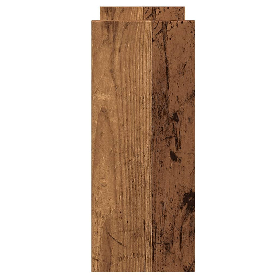 Bureau organiser 40x17x41 cm bewerkt hout oud houtkleurig