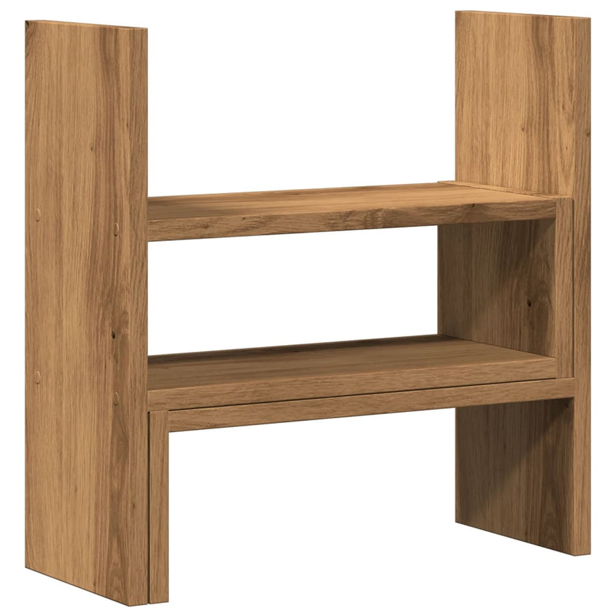 Bureau organiser 40x17x41 cm bewerkt hout artisanaal eiken