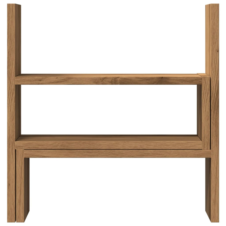 Bureau organiser 40x17x41 cm bewerkt hout artisanaal eiken