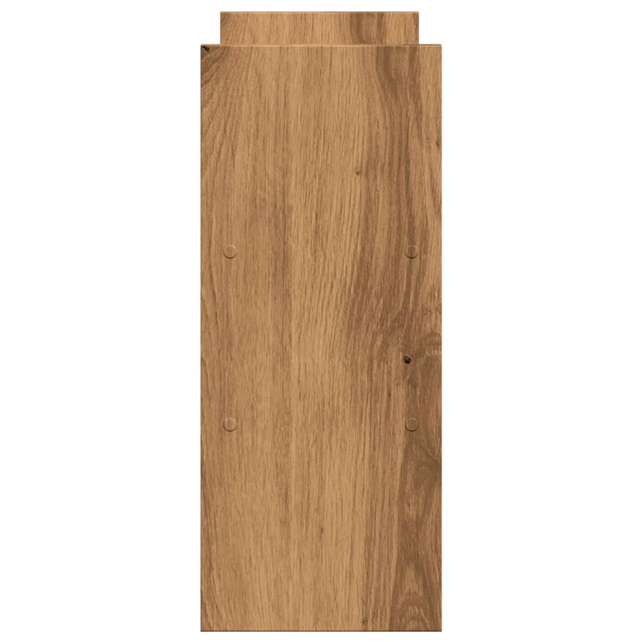 Bureau organiser 40x17x41 cm bewerkt hout artisanaal eiken