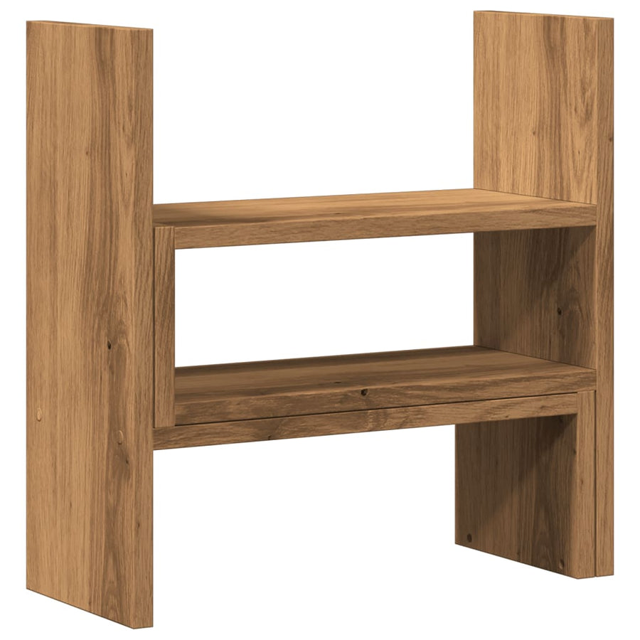 Bureau organiser 40x17x41 cm bewerkt hout artisanaal eiken