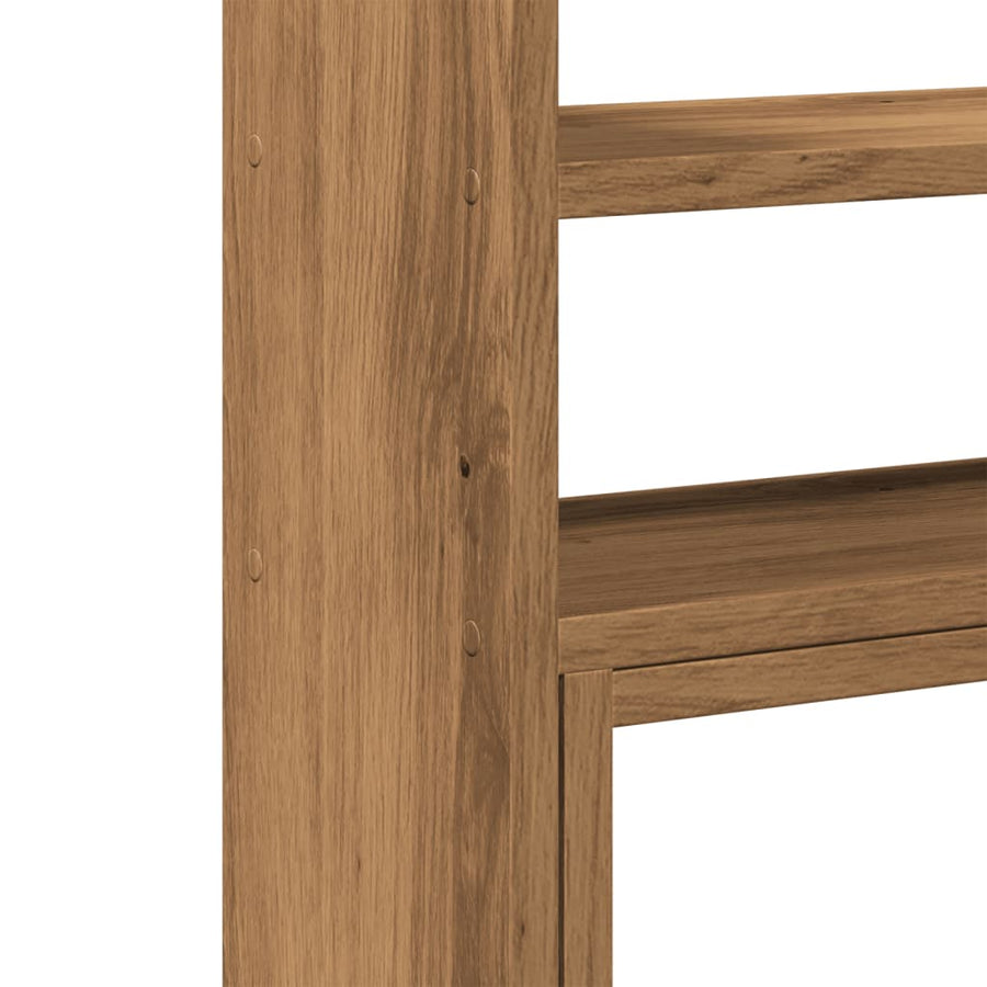 Bureau organiser 40x17x41 cm bewerkt hout artisanaal eiken