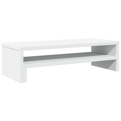 Monitorstandaard 54x22x15 cm bewerkt hout wit