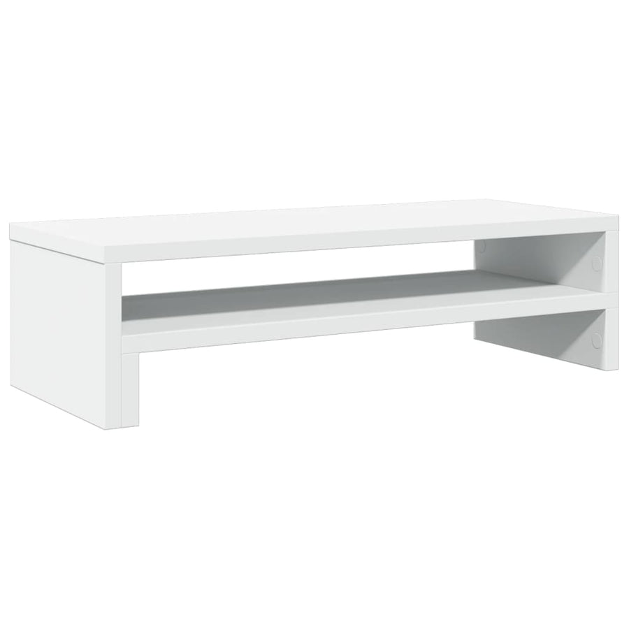 Monitorstandaard 54x22x15 cm bewerkt hout wit