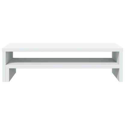 Monitorstandaard 54x22x15 cm bewerkt hout wit