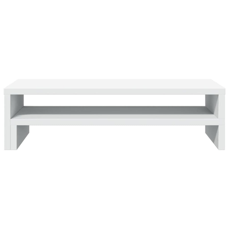 Monitorstandaard 54x22x15 cm bewerkt hout wit