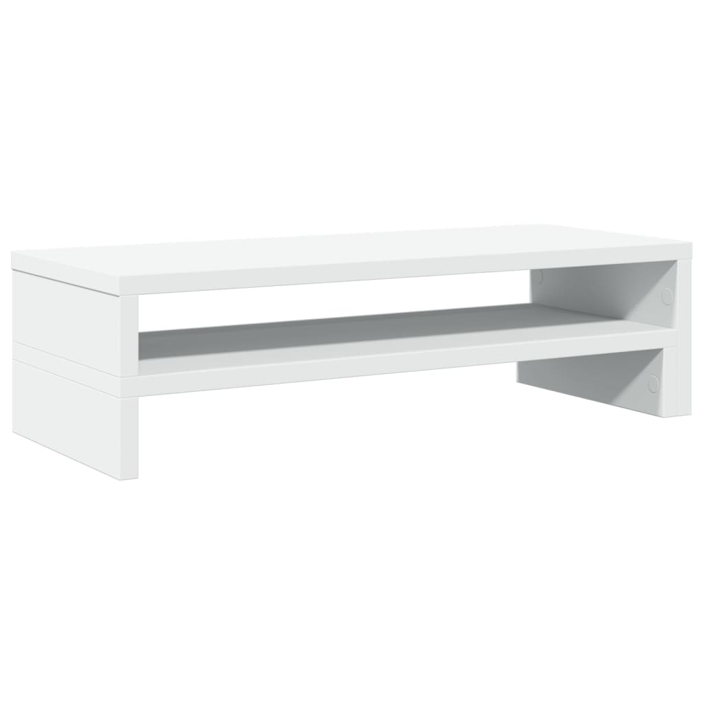 Monitorstandaard 54x22x15 cm bewerkt hout wit