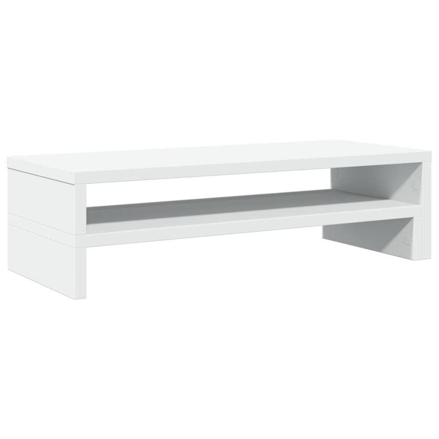Monitorstandaard 54x22x15 cm bewerkt hout wit