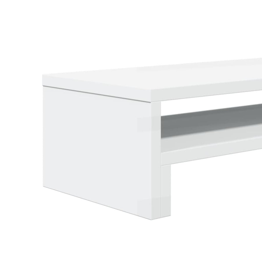 Monitorstandaard 54x22x15 cm bewerkt hout wit