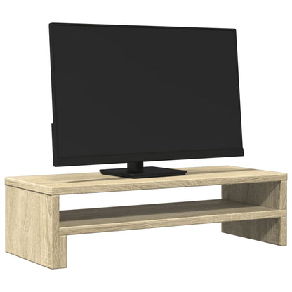 Monitorstandaard 54x22x15 cm bewerkt hout sonoma eikenkleurig