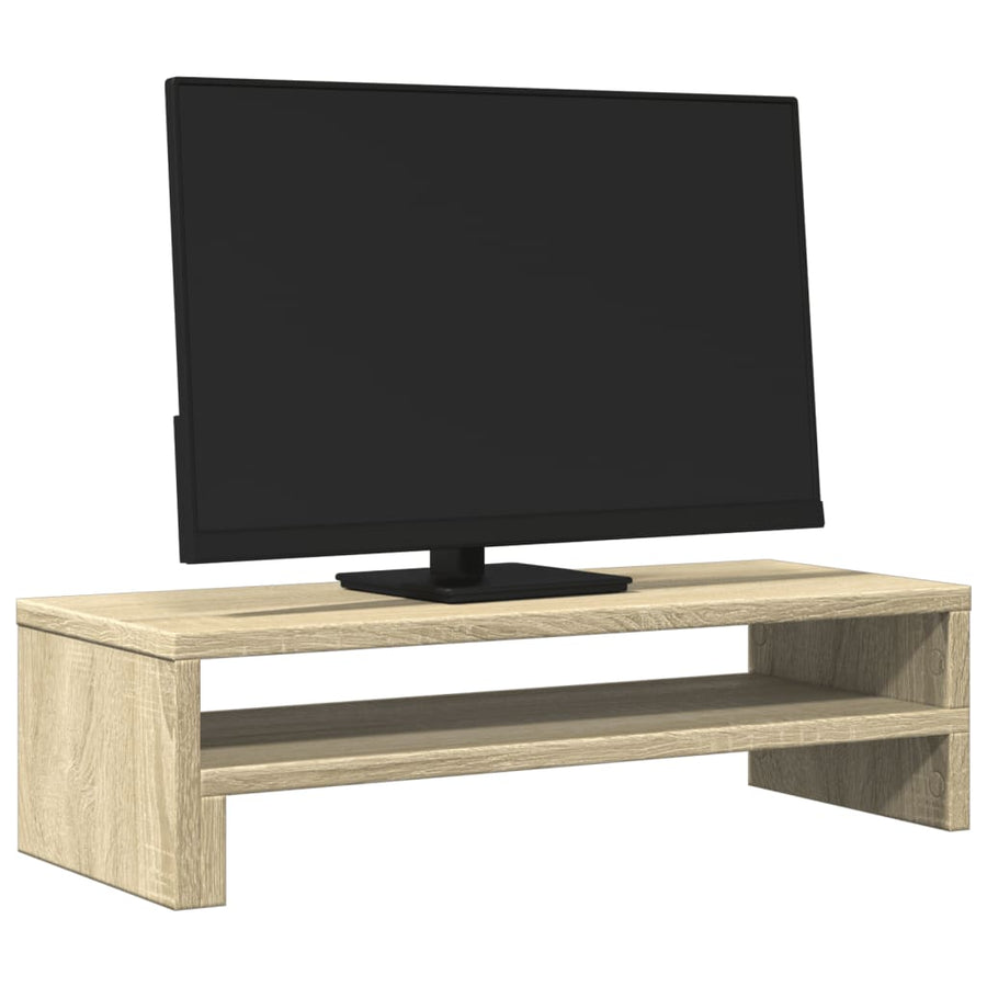 Monitorstandaard 54x22x15 cm bewerkt hout sonoma eikenkleurig