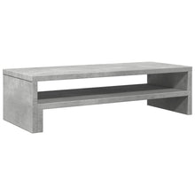 Monitorstandaard 54x22x15 cm bewerkt hout betongrijs