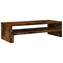 Monitorstandaard 54x22x15 cm bewerkt hout gerookt eikenkleurig