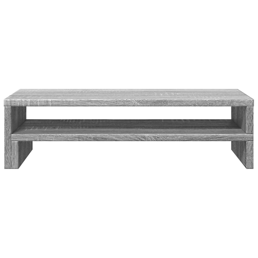 Monitorstandaard 54x22x15 cm bewerkt hout grijs sonoma eiken