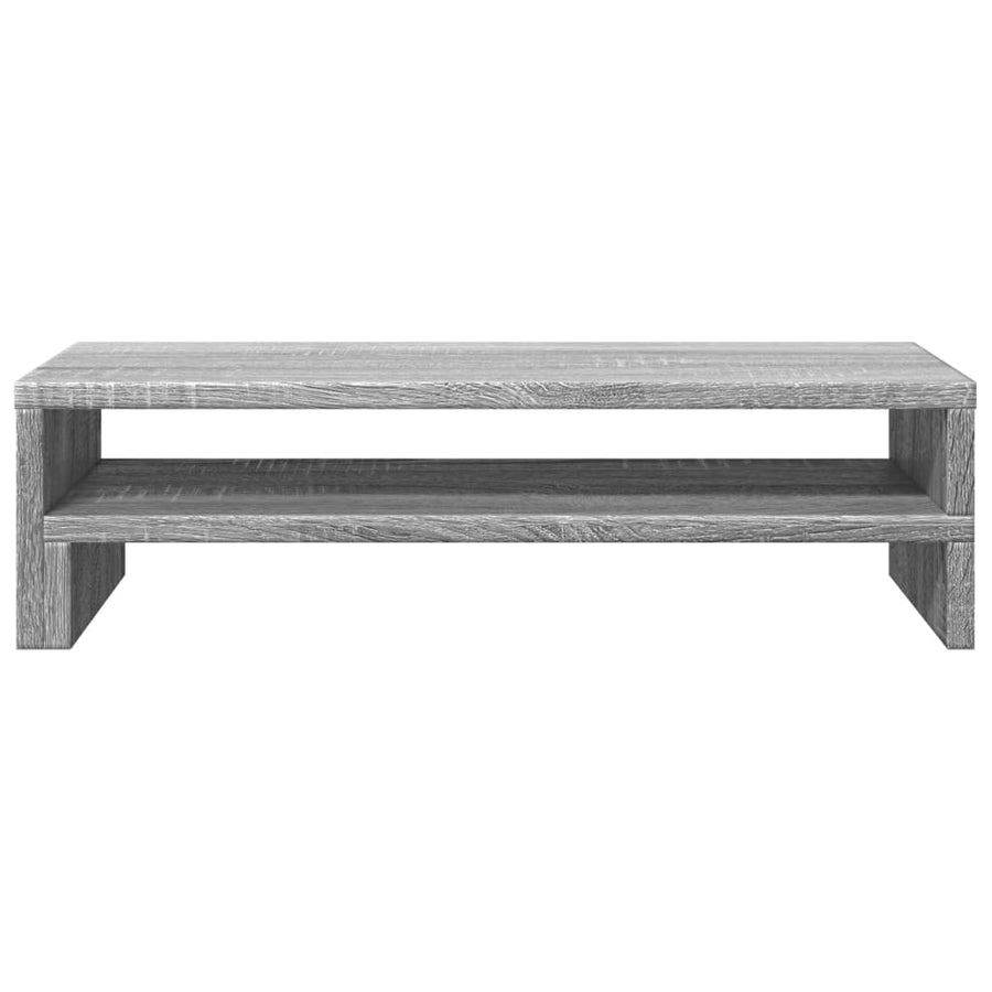 Monitorstandaard 54x22x15 cm bewerkt hout grijs sonoma eiken