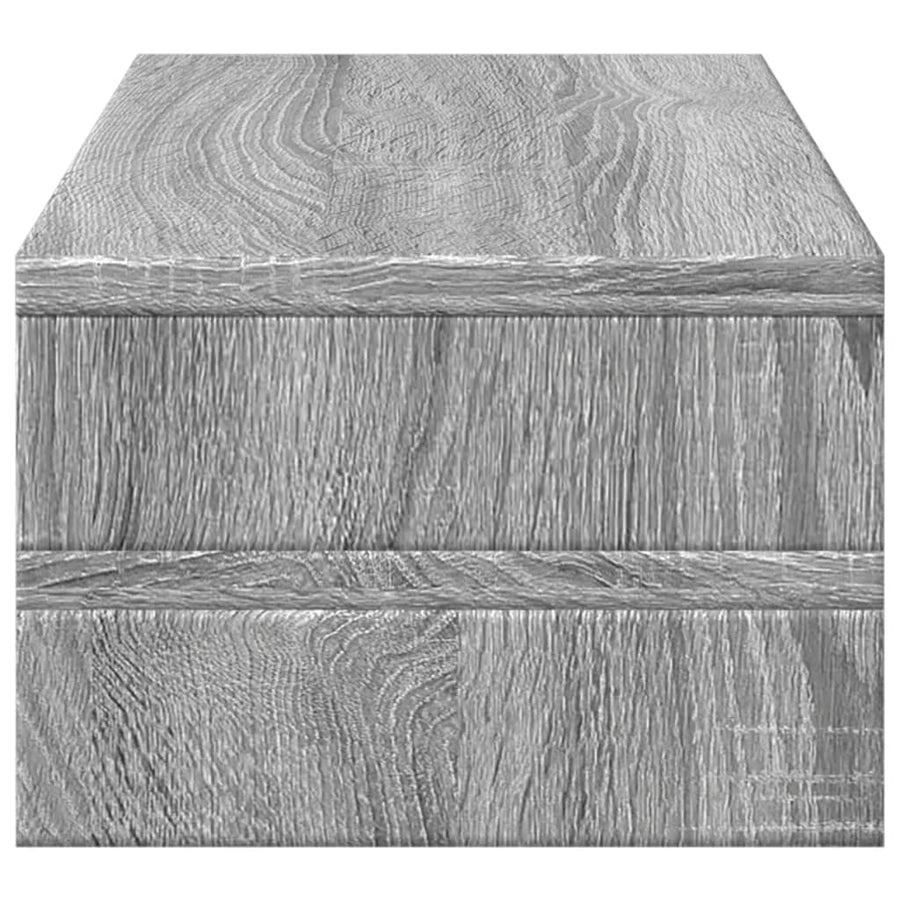 Monitorstandaard 54x22x15 cm bewerkt hout grijs sonoma eiken