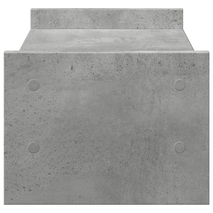 Monitorstandaard 50x27x20 cm bewerkt hout betongrijs