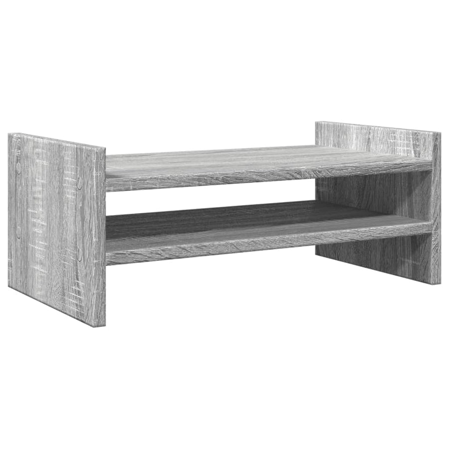 Monitorstandaard 50x27x20 cm bewerkt hout grijs sonoma eiken