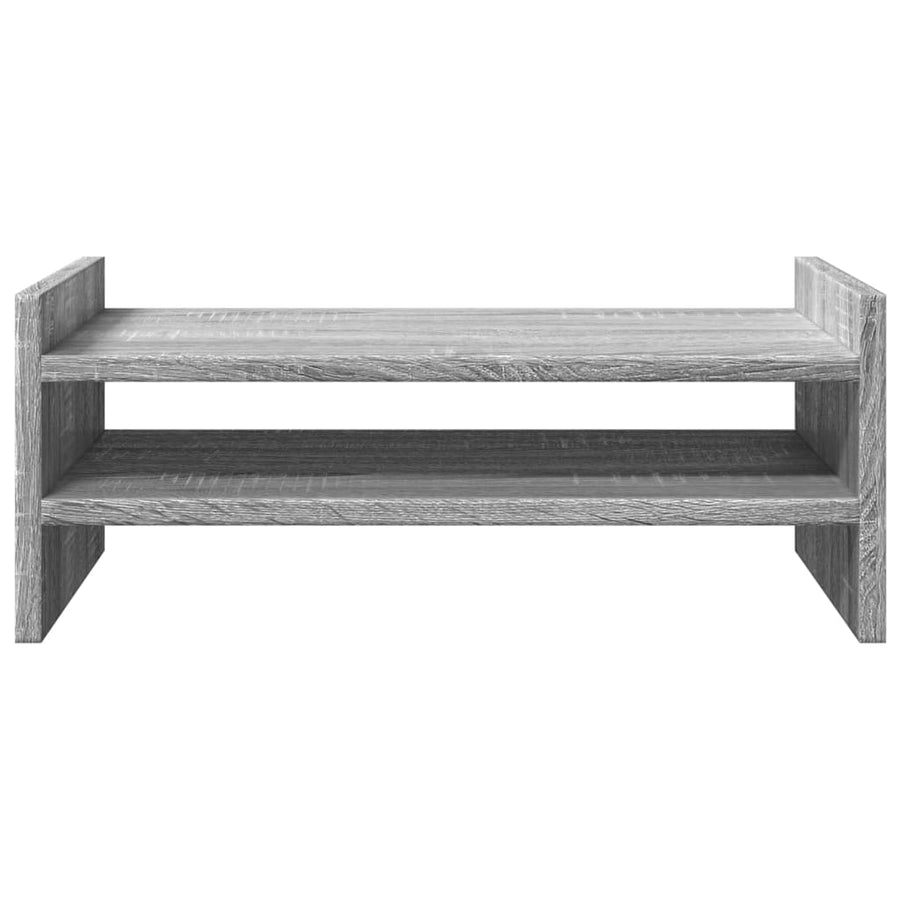 Monitorstandaard 50x27x20 cm bewerkt hout grijs sonoma eiken