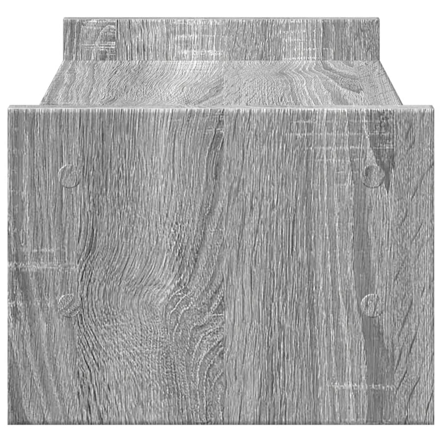 Monitorstandaard 50x27x20 cm bewerkt hout grijs sonoma eiken