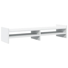 Monitorstandaard 100x27x20 cm bewerkt hout wit